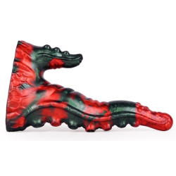 MONSTERED Gode Bukolix 16 x 5cm Noir et Rouge
